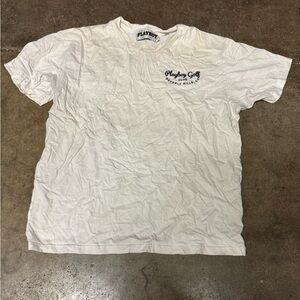 PLAYBOY White Short Sleeve Tee size Large men’s
